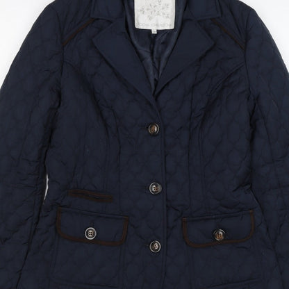 Rocha John Rocha Women’s Blue Size 10 Quilted Padded Jacket