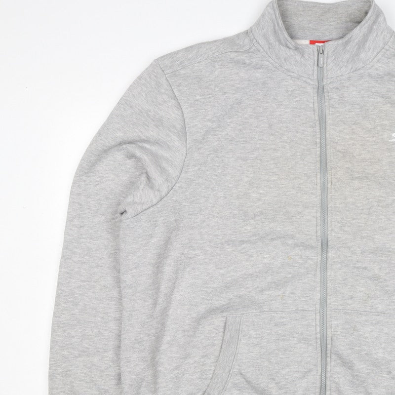 Additional view of Slazenger Men's Grey 2XL Full Zip High Neck Logo Sweatshirt