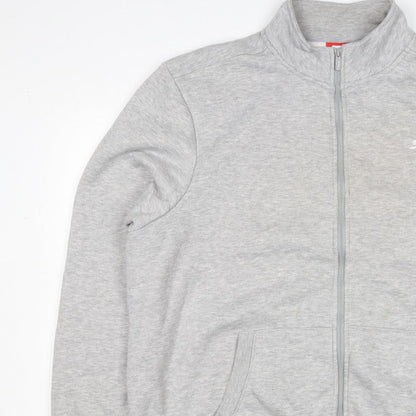 Additional view of Slazenger Men's Grey 2XL Full Zip High Neck Logo Sweatshirt