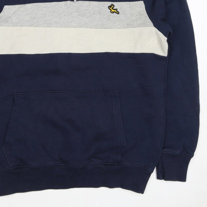F&F Men’s Multicoloured M 1/4 Zip Colour Block Deer Sweatshirt