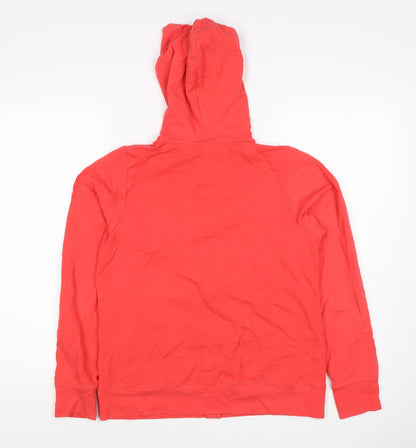 M&S Goodmove Women’s Red Size 8 Full Zip Hooded Sports Hoodie
