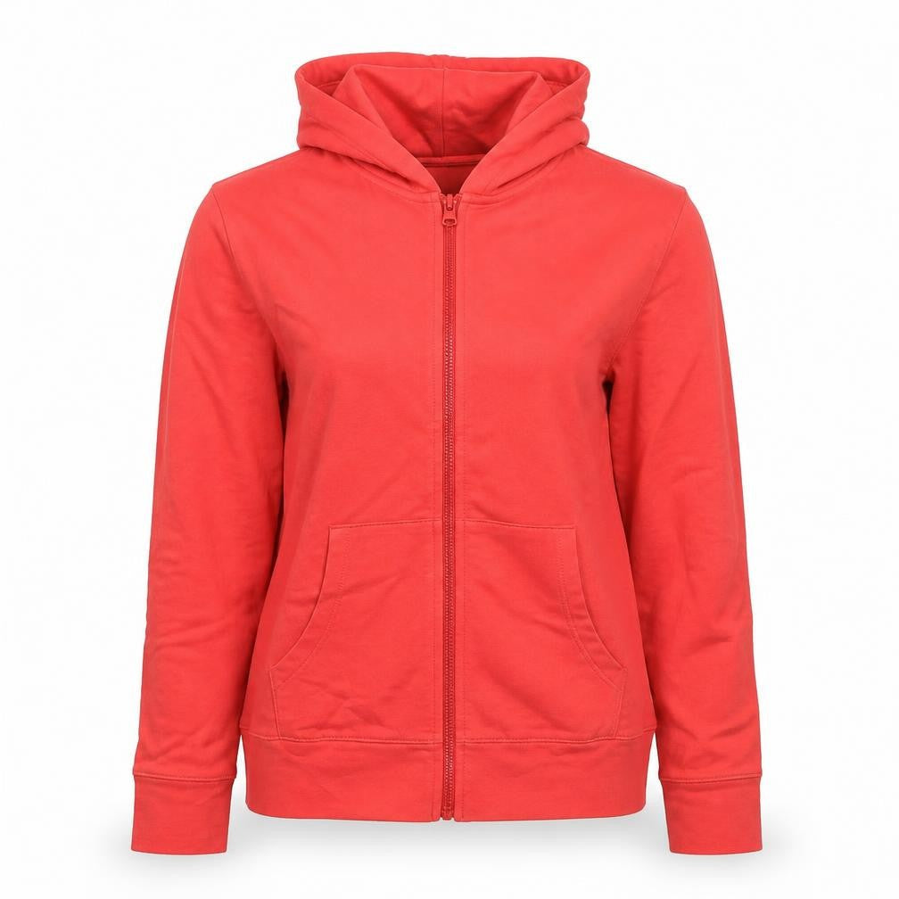 M&S Goodmove Women’s Red Size 8 Full Zip Hooded Sports Hoodie