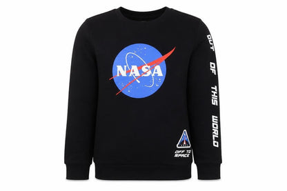 Marks and Spencer Boys Black NASA Graphic Pullover Sweatshirt 11-12 Years