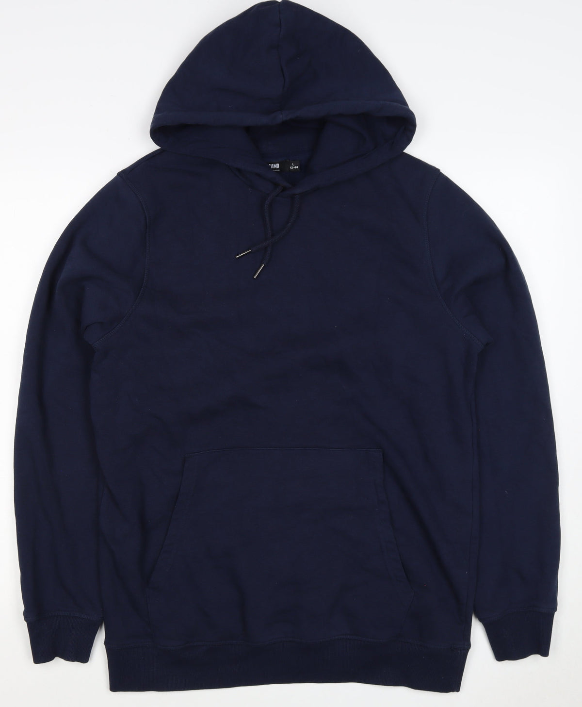 Jacamo Men’s Blue L Pullover Hoodie Cotton Blend Kangaroo Pocket