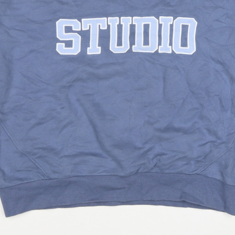 Active UK Women’s Blue Studio Graphic Crew Neck Sweatshirt L