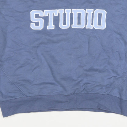 Active UK Women’s Blue Studio Graphic Crew Neck Sweatshirt L