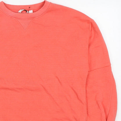 b.young Women’s Pink S Pullover Sweatshirt Balloon Sleeve