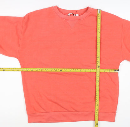 b.young Women’s Pink S Pullover Sweatshirt Balloon Sleeve