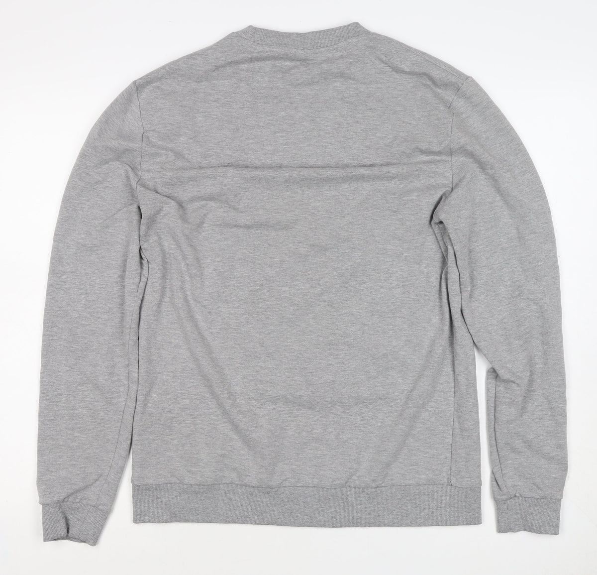 ASOS Men Grey XL Crew Neck Pullover Cotton Blend Sweatshirt