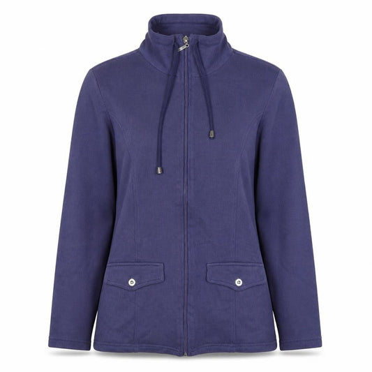 Damart Women’s Purple S Full Zip High Neck Sweatshirt Jacket