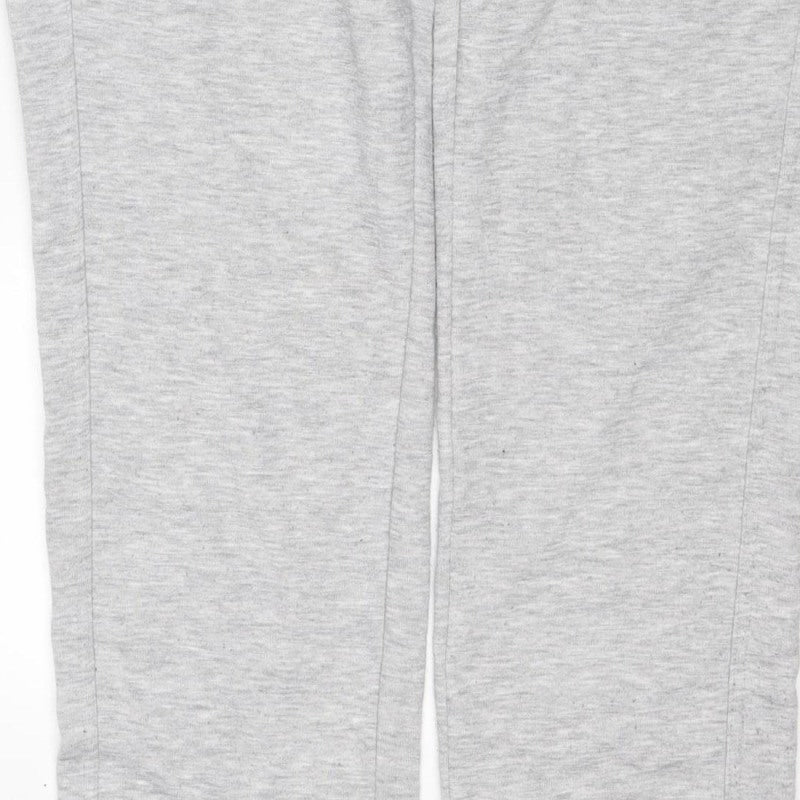 Slazenger Men Grey L Jogger Sweatpants Cotton Blend Elastic Waist Sports