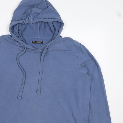 Avenue Women’s Blue Hooded Pullover Sweatshirt UK 18 Plus Cotton