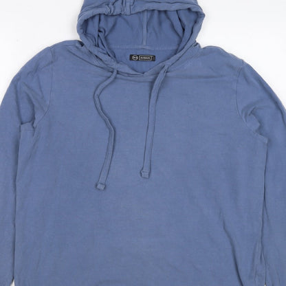Avenue Women’s Blue Hooded Pullover Sweatshirt UK 18 Plus Cotton