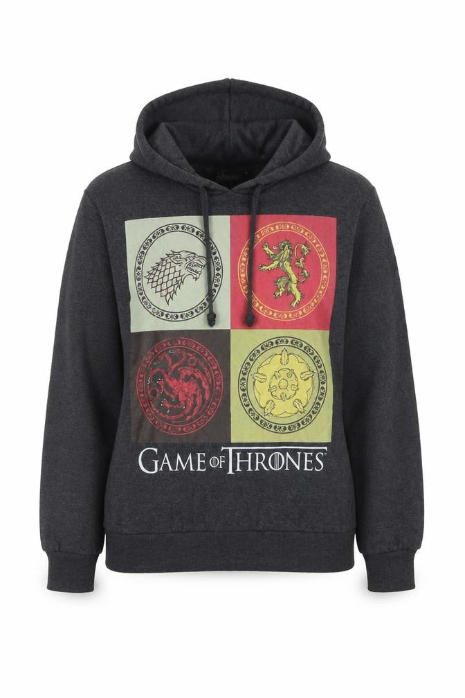 Game of Thrones Women’s Grey Size 16 Graphic Pullover Hoodie