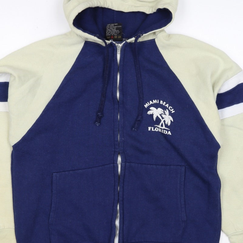 Fruit of the Loom Women’s Blue M Full Zip Miami Beach Hoodie