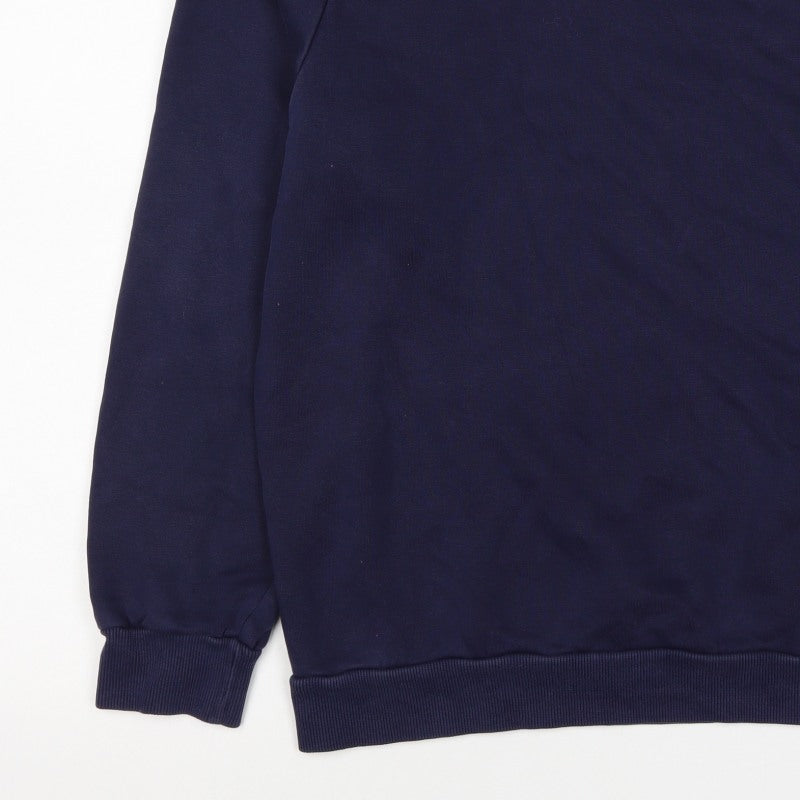 Puma Men’s Blue M Crew Neck Logo Pullover Sweatshirt Sports