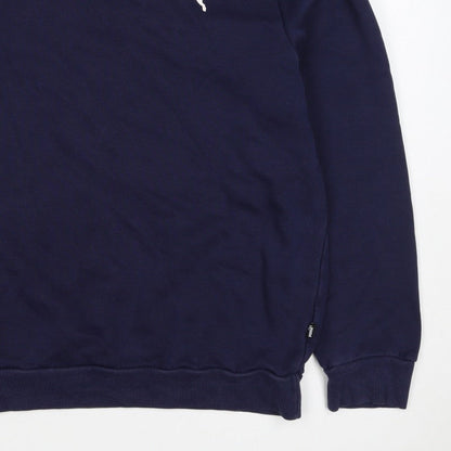 Puma Men’s Blue M Crew Neck Logo Pullover Sweatshirt Sports