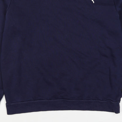 Puma Men’s Blue M Crew Neck Logo Pullover Sweatshirt Sports