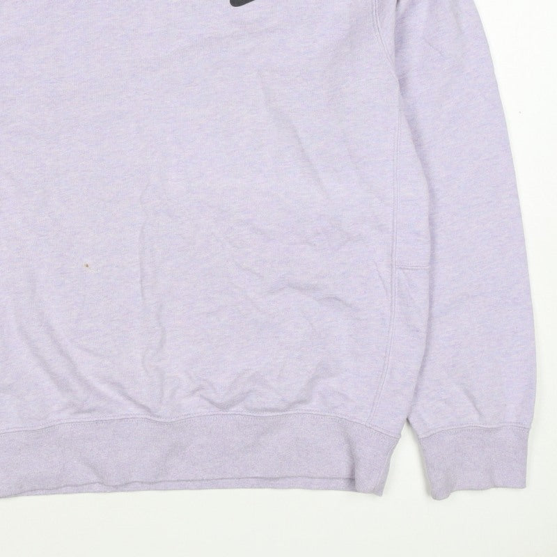 Nike Women’s Purple S Logo Crew Neck Raglan Sweatshirt