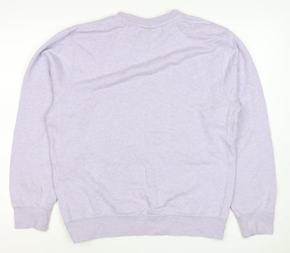Nike Women’s Purple S Logo Crew Neck Raglan Sweatshirt