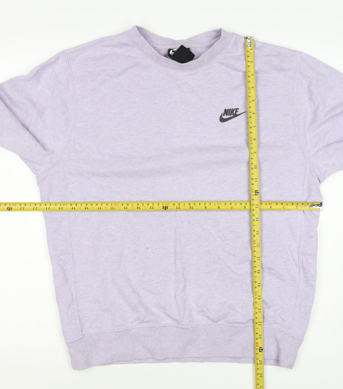 Nike Women’s Purple S Logo Crew Neck Raglan Sweatshirt