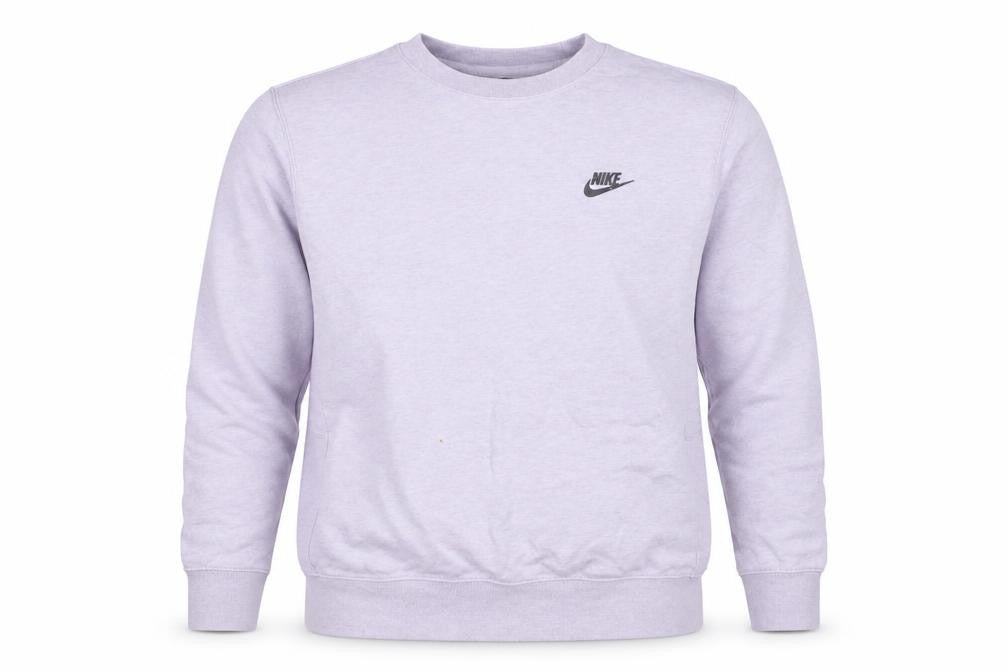 Nike Women’s Purple S Logo Crew Neck Raglan Sweatshirt