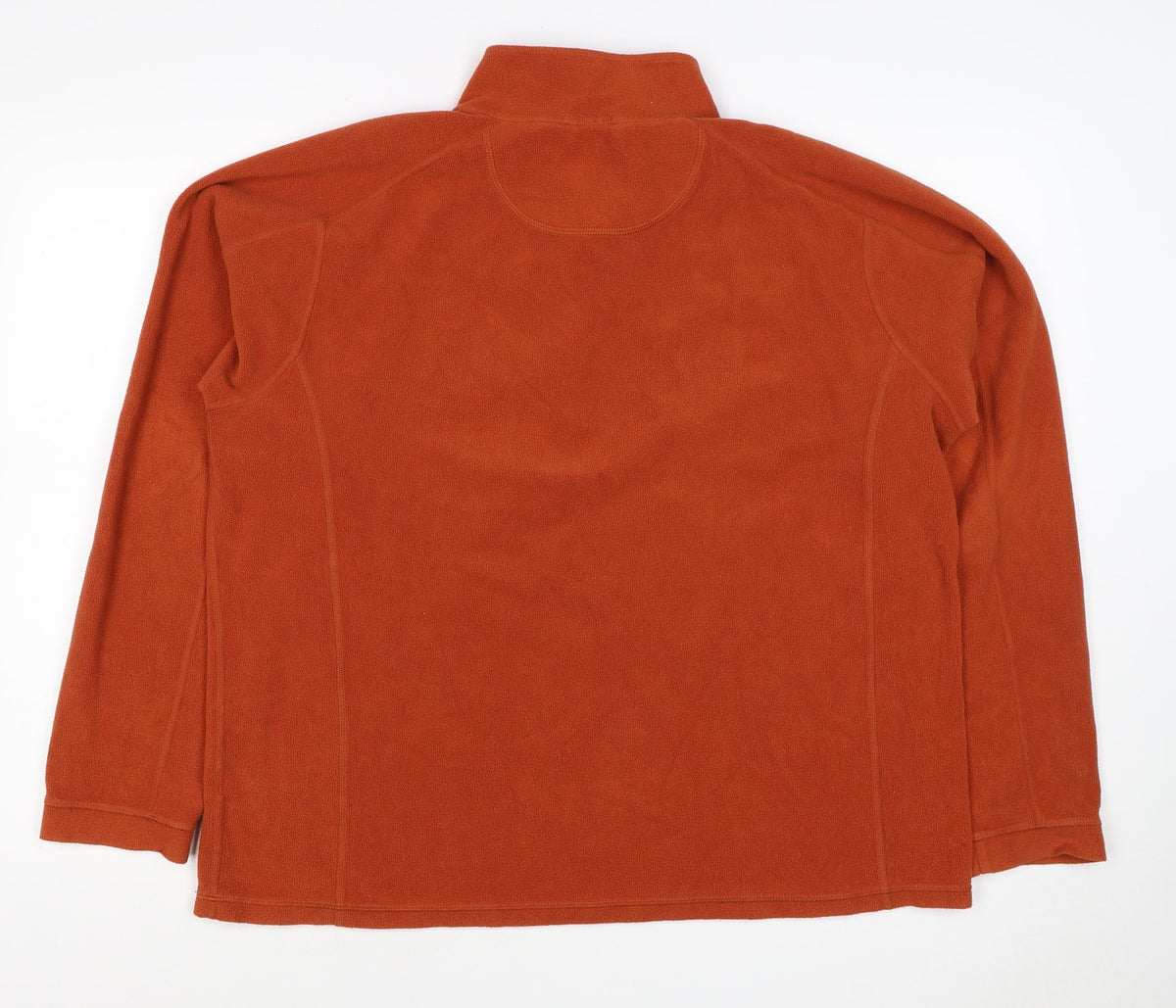 L.L.Bean Men’s Orange L 1/4 Zip Fleece Pullover Sweatshirt