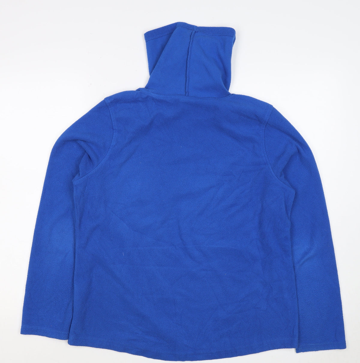 Lands' End Men’s Blue M Fleece Pullover High Neck Sweatshirt