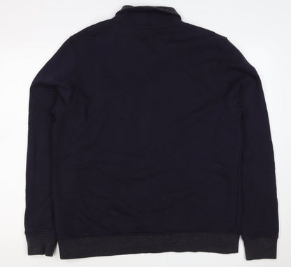 Ted Baker Men’s Blue XL Shawl Collar Button Knit Jacket