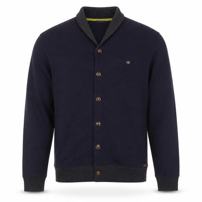 Ted Baker Men’s Blue XL Shawl Collar Button Knit Jacket