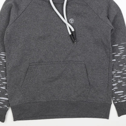 Proviz Women’s Grey Reflective Hooded Pullover Sweatshirt UK 12