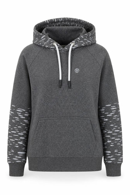Proviz Women’s Grey Reflective Hooded Pullover Sweatshirt UK 12
