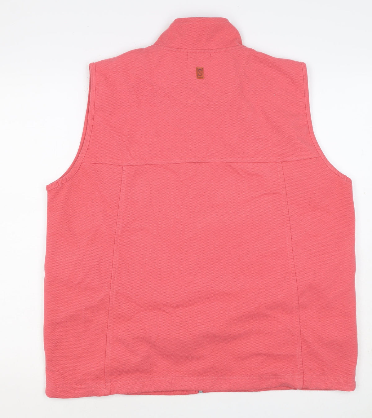 Stilo Women's Pink L Sleeveless Full Zip Polyester Waistcoat