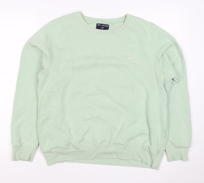 Crimsoune Club Women's Mint Green 2XL Pullover Crew Neck Sweatshirt Logo