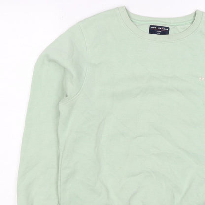 Crimsoune Club Women's Mint Green 2XL Pullover Crew Neck Sweatshirt Logo