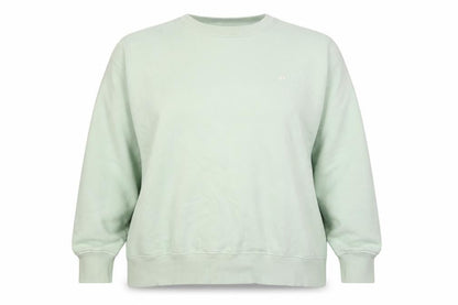 Crimsoune Club Women's Mint Green 2XL Pullover Crew Neck Sweatshirt Logo