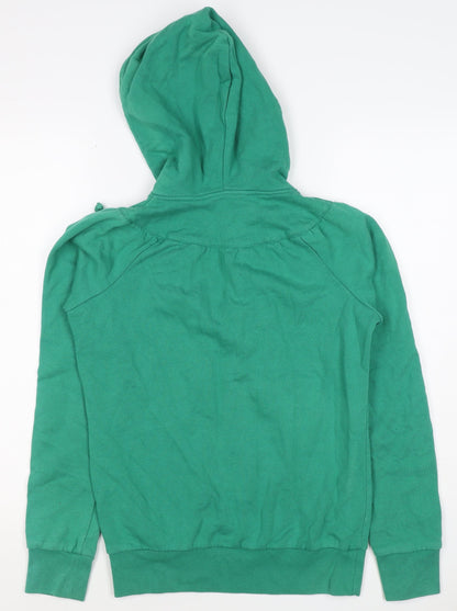 Red Herring Women’s Green Size 10 Henley Button Hooded Hoodie