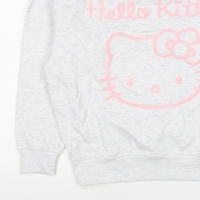 Primark Hello Kitty Women’s Grey Pink S Pullover Sweatshirt