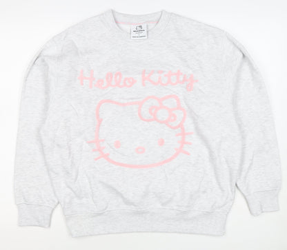 Primark Hello Kitty Women’s Grey Pink S Pullover Sweatshirt