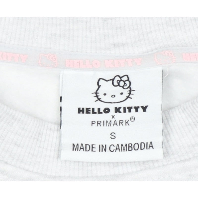 Primark Hello Kitty Women’s Grey Pink S Pullover Sweatshirt