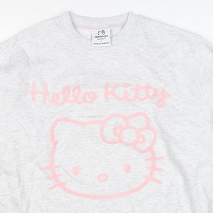 Primark Hello Kitty Women’s Grey Pink S Pullover Sweatshirt