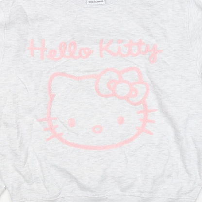 Primark Hello Kitty Women’s Grey Pink S Pullover Sweatshirt