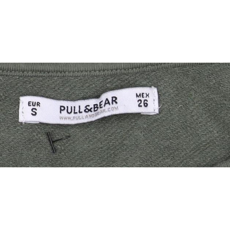 Pull&Bear Women’s Green S Only Live Once Graphic Pullover Sweatshirt