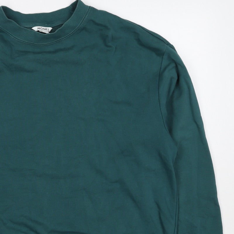 Monki Women Green M UK 12 Crew Neck Pullover Sweatshirt