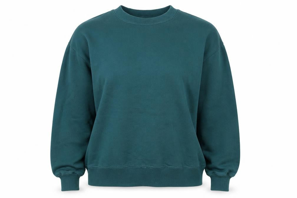Monki Women Green M UK 12 Crew Neck Pullover Sweatshirt