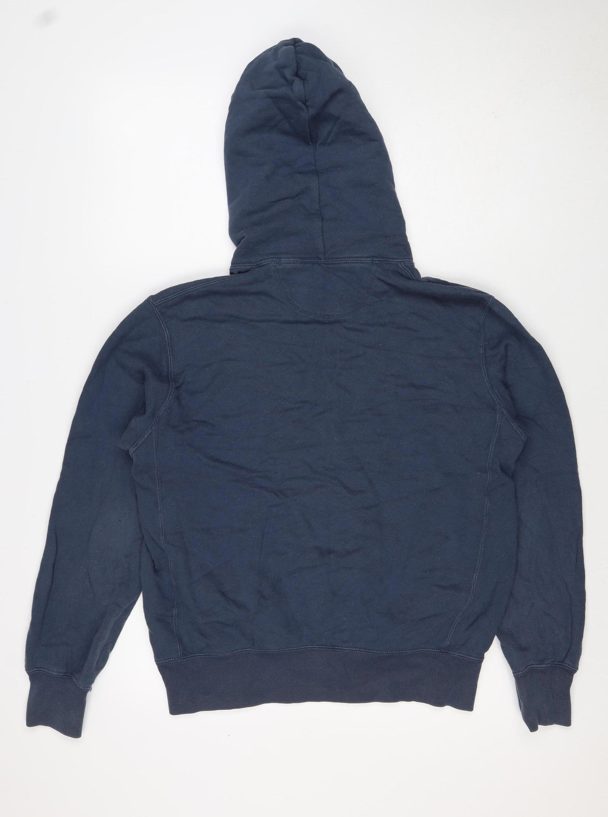 Uniqlo Men’s Blue S Pullover Hooded Cotton Fleece Hoodie Pockets
