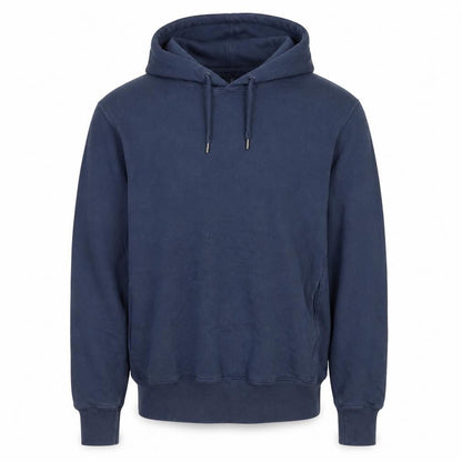 Uniqlo Men’s Blue S Pullover Hooded Cotton Fleece Hoodie Pockets