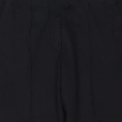 Marks and Spencer Women Black Size 20 Short Straight Stretch Trousers