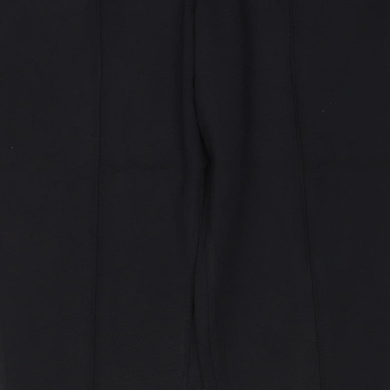 Marks and Spencer Women Black Size 20 Short Straight Stretch Trousers