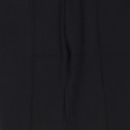 Marks and Spencer Women Black Size 20 Short Straight Stretch Trousers